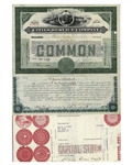 John D. Rockefeller Signed Stock Certificate for Standard Oil Trust -- Signed by Rockefeller as President in 1883